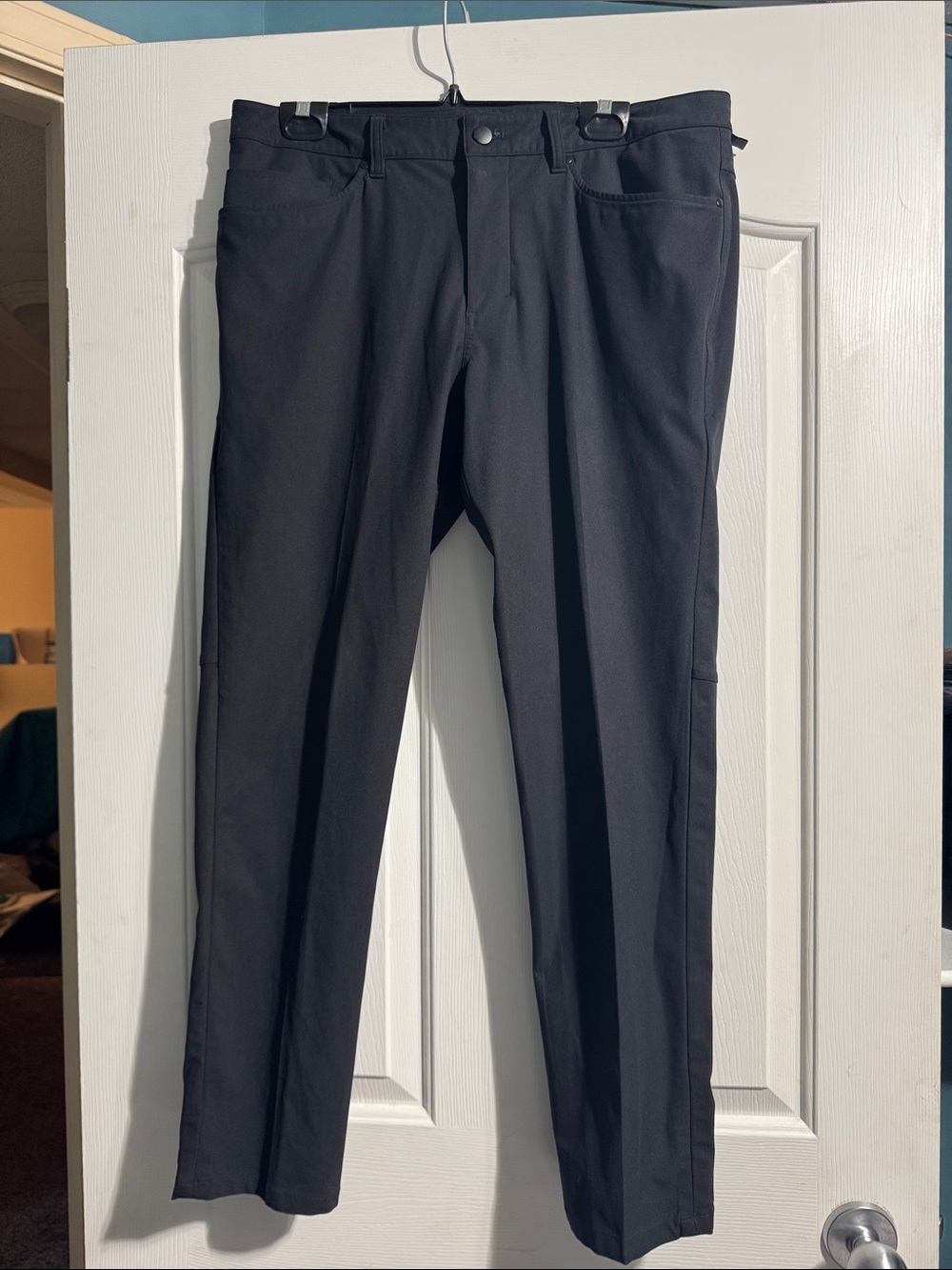 Lululemon ABC Slim Warpstreme Pants Black Men’s Size 34 Performance Athletic
